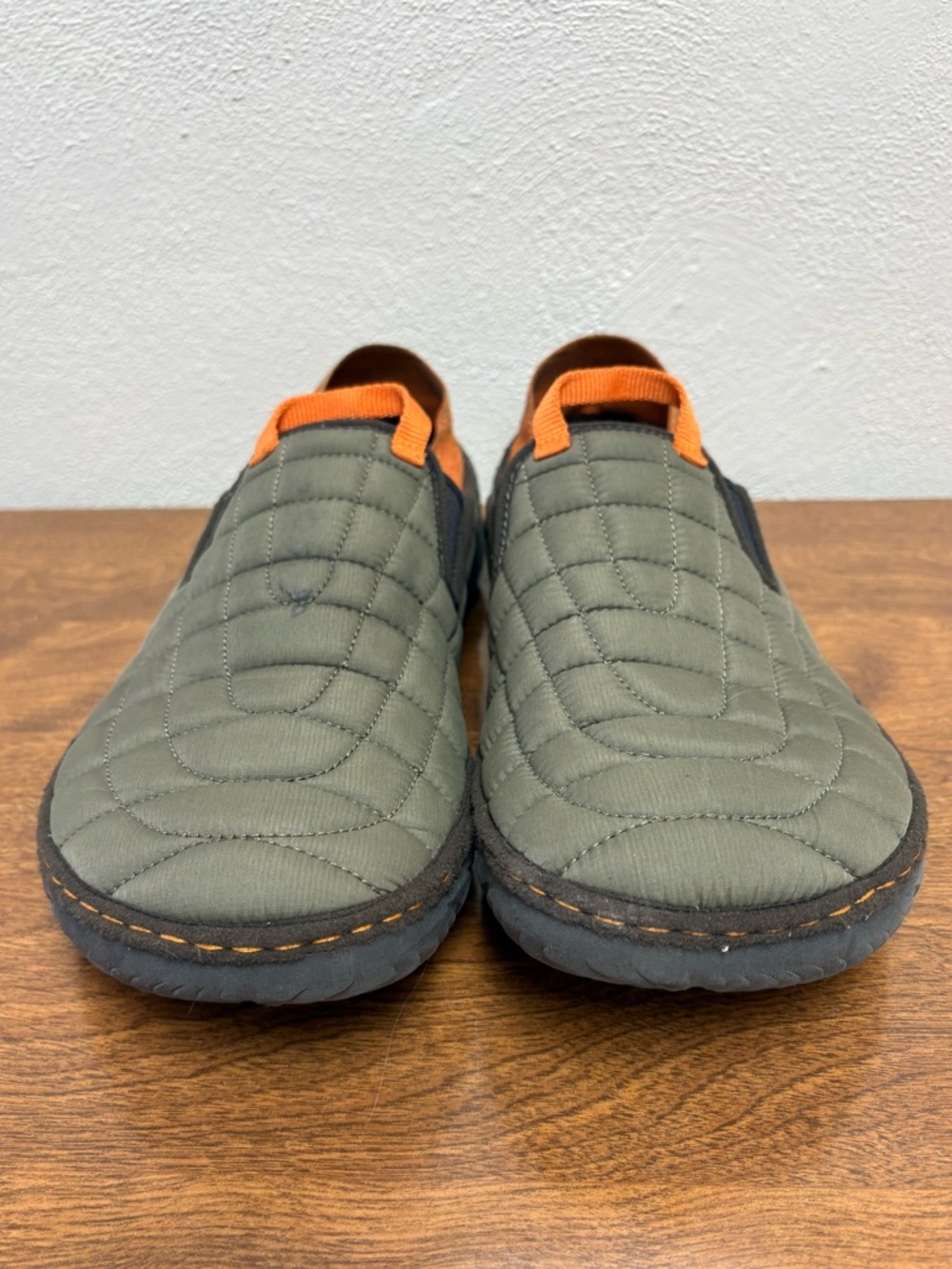Merrell hut moc shoes olive green quilted slip on size 11 - Picture 2 of 9